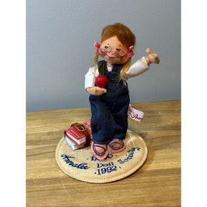 Annalee Doll Society Logo Kid Girl School Days1992